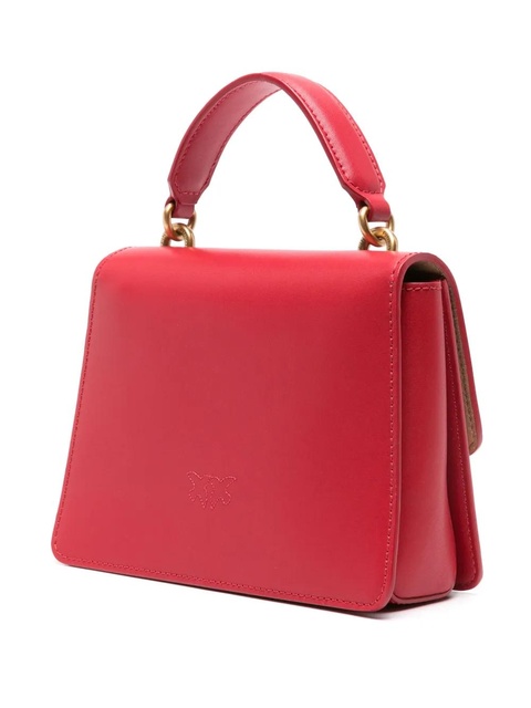 PINKO mini Love leather tote bag - Red - zdjęcie produktu nr 2