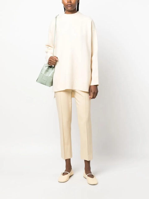 Jil Sander long-sleeve crew-neck wool jumper - White - zdjęcie produktu nr 2
