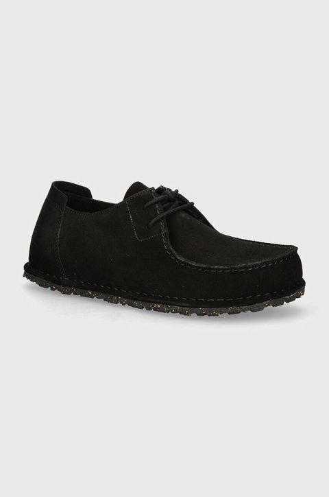 Birkenstock półbuty zamszowe Utti Lace kolor czarny 1028597 - zdjęcie produktu nr 1
