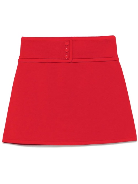 SANDRO knitted mini skirt - Red - zdjęcie produktu nr 1