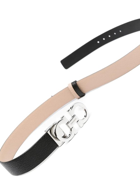 Ferragamo double Gancini belt - Neutrals - zdjęcie produktu nr 1