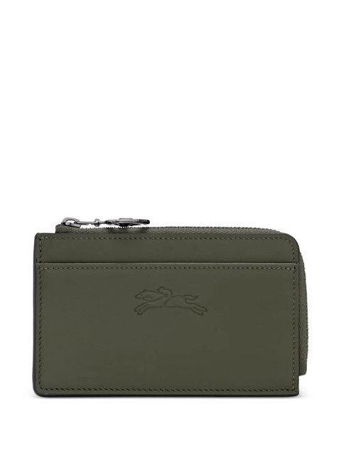 Longchamp embossed leather cardholder - Green - zdjęcie produktu nr 2