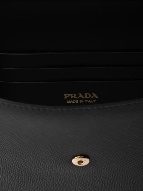 Prada triangle-logo envelope clutch - Black - zdjęcie produktu nr 2