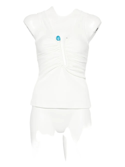 Christopher Esber crystal-embellished tank top - White - zdjęcie produktu nr 1