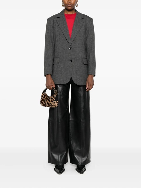 SANDRO leather trousers - Black - zdjęcie produktu nr 2