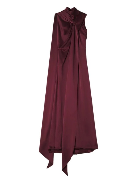Lanvin high-neck twisted jumpsuit - Red - zdjęcie produktu nr 1