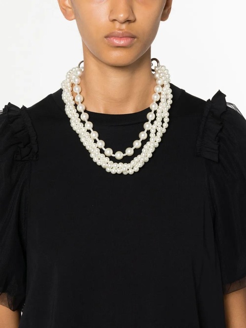 Simone Rocha layered chunky pearl Necklace - White - zdjęcie produktu nr 2