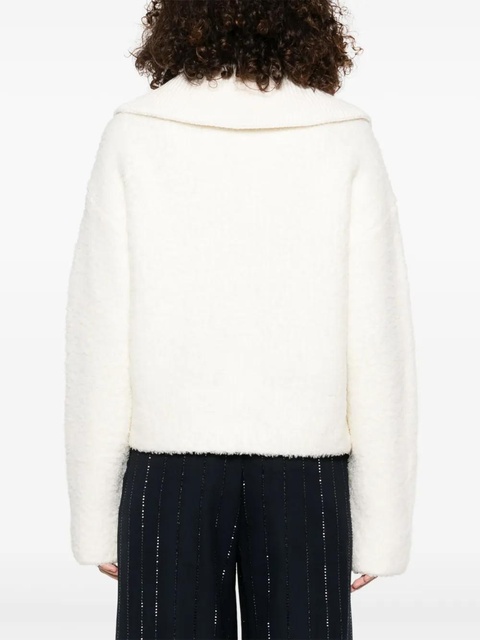 Self-Portrait thick-knit cardigan - Neutrals - zdjęcie produktu nr 2