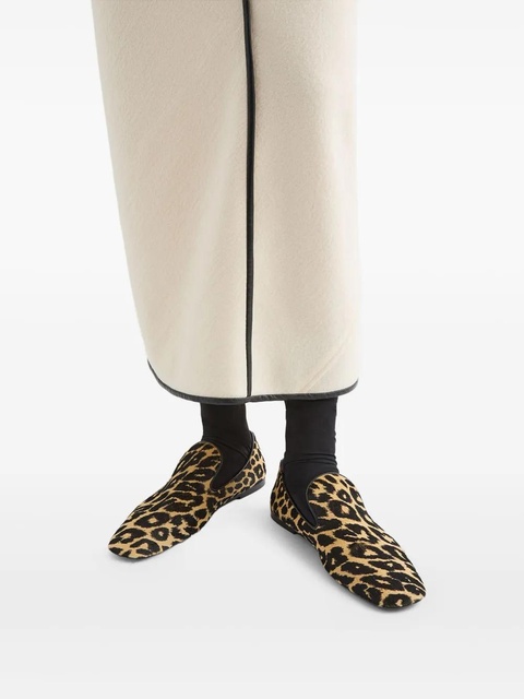 Jil Sander leopard-print loafers - Brown - zdjęcie produktu nr 2