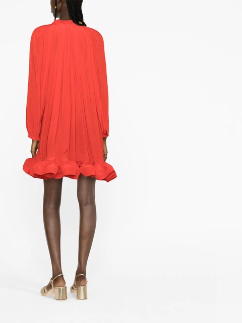 Lanvin micro-pleated minidress - Red - zdjęcie produktu nr 2