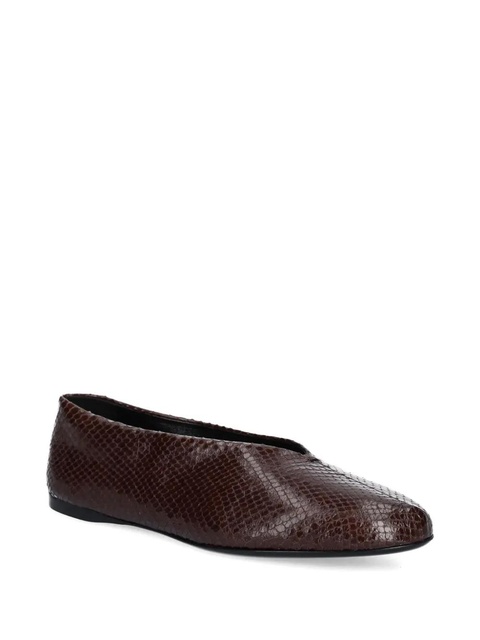 Proenza Schouler leather ballerina shoes - Brown - zdjęcie produktu nr 2