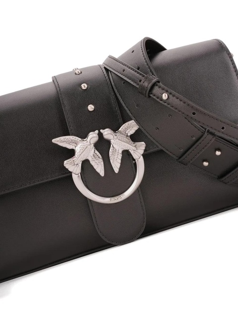 PINKO studded bird-detail leather shoulder bag - Black - zdjęcie produktu nr 2