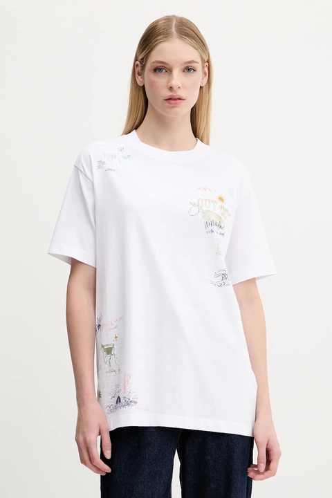 Abercrombie & Fitch t-shirt bawełniany damski kolor biały KI157-5386-100 - zdjęcie produktu nr 1