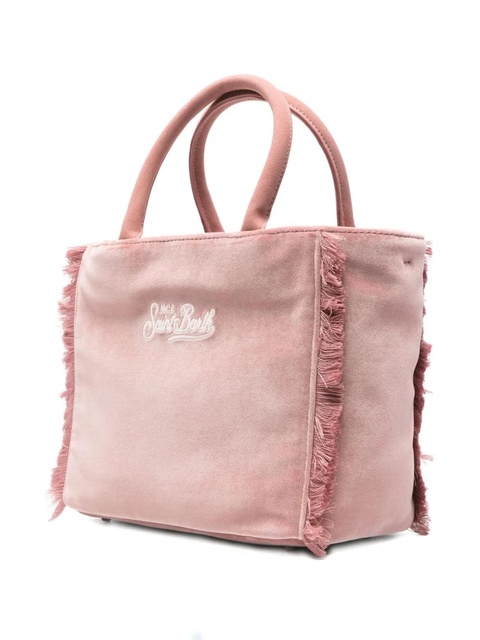 MC2 Saint Barth Colette Velvet fringed handle tote bag - Pink - zdjęcie produktu nr 1