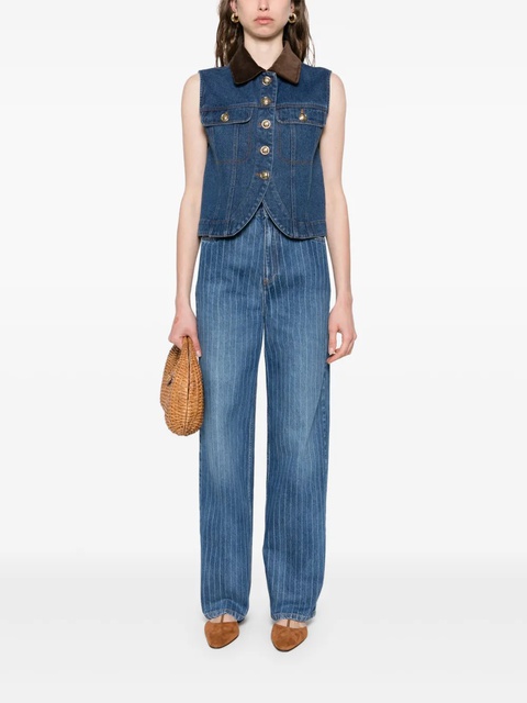 SANDRO striped jeans - Blue - zdjęcie produktu nr 1