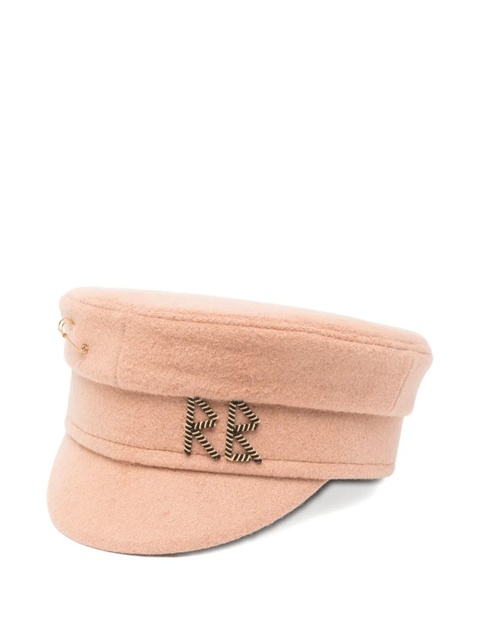 Ruslan Baginskiy pin-detail logo-lettering bakerboy cap - Neutrals - zdjęcie produktu nr 1