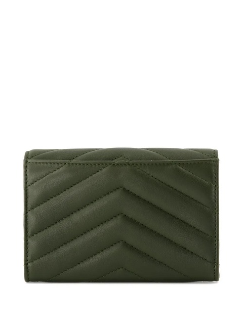 Saint Laurent small Cassandre Matelassé wallet - Green - zdjęcie produktu nr 1