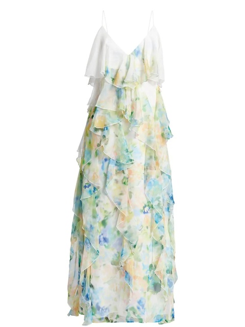 Aje ruffle-detailing midi dress - Blue - zdjęcie produktu nr 1