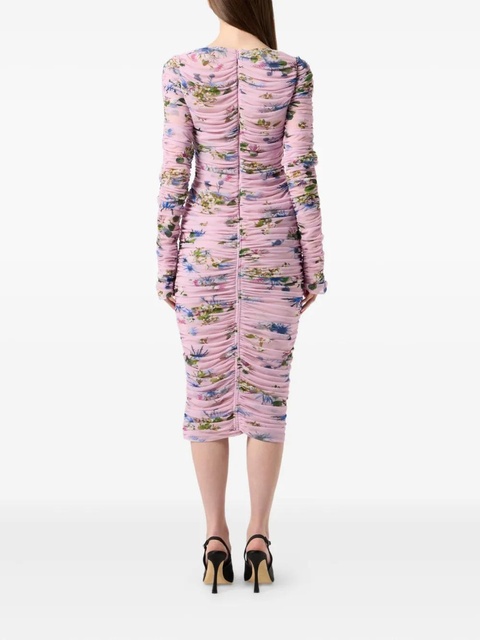 Blumarine floral-print midi dress - Pink - zdjęcie produktu nr 2