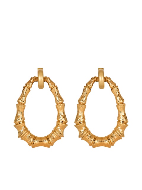 Balmain bamboo hoop earrings - Gold - zdjęcie produktu nr 1