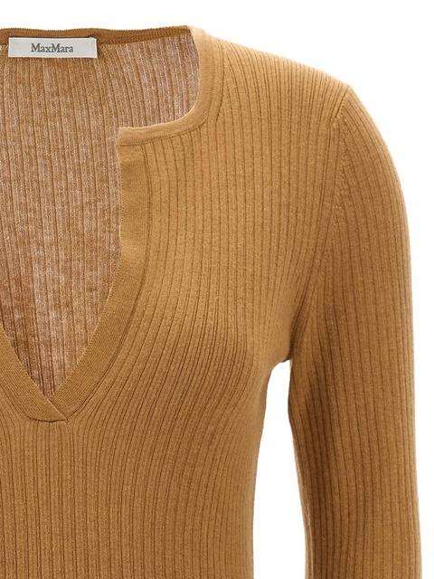 Max Mara Urlo Henley-neck ribbed sweater - Neutrals - zdjęcie produktu nr 1
