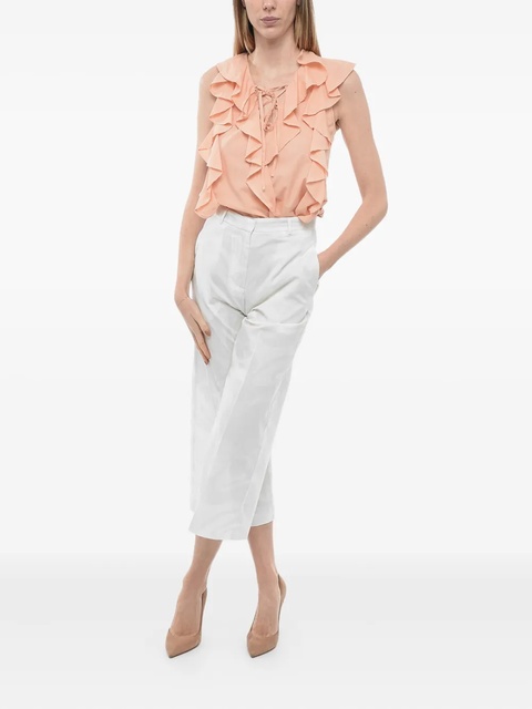ETRO flat-front patterned trousers - White - zdjęcie produktu nr 2