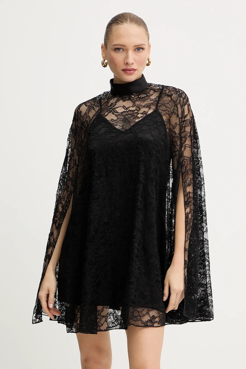 Pinko sukienka kolor czarny mini rozkloszowana 105503 A2R7 - zdjęcie produktu nr 1