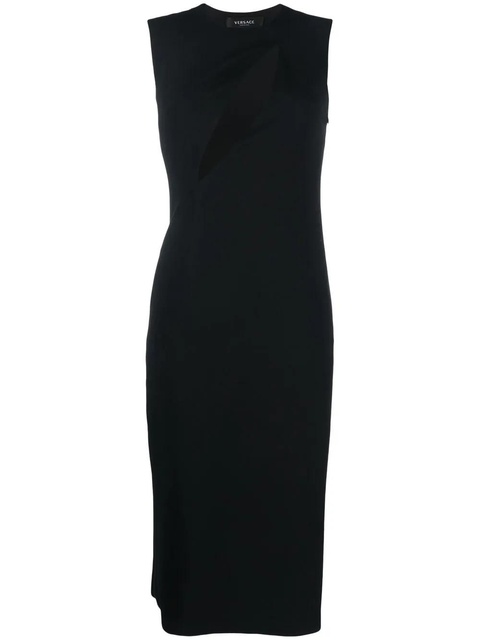 Versace cut-out sleeveless midi dress - Black - zdjęcie produktu nr 2