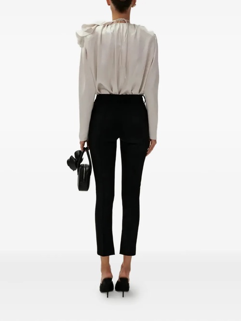 Magda Butrym ruffled-shoulder blouse - White - zdjęcie produktu nr 2