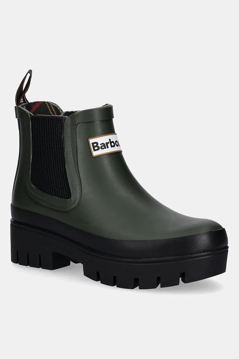 Barbour kalosze Halton damskie kolor zielony LRF0100OL12 - zdjęcie produktu nr 1