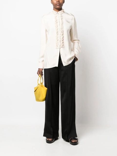 Jil Sander pressed-crease palazzo pants - Black - zdjęcie produktu nr 2