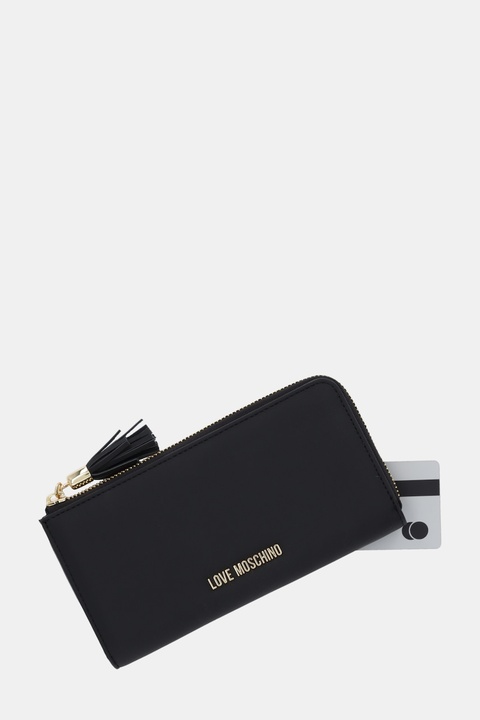 Love Moschino portfel damski kolor czarny JC5690PP0NKD0000 - zdjęcie produktu nr 1