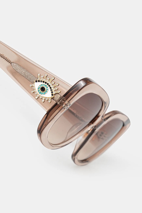 Kurt Geiger London okulary przeciwsłoneczne Evil Eye damskie kolor brązowy 4738939679 - zdjęcie produktu nr 2