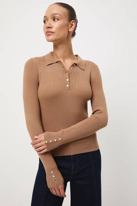 Medicine sweter damski kolor beżowy - zdjęcie produktu nr 1