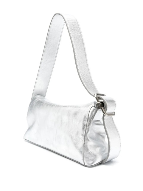 Osoi Folder Brot metallic-leather shoulder bag - Silver - zdjęcie produktu nr 2