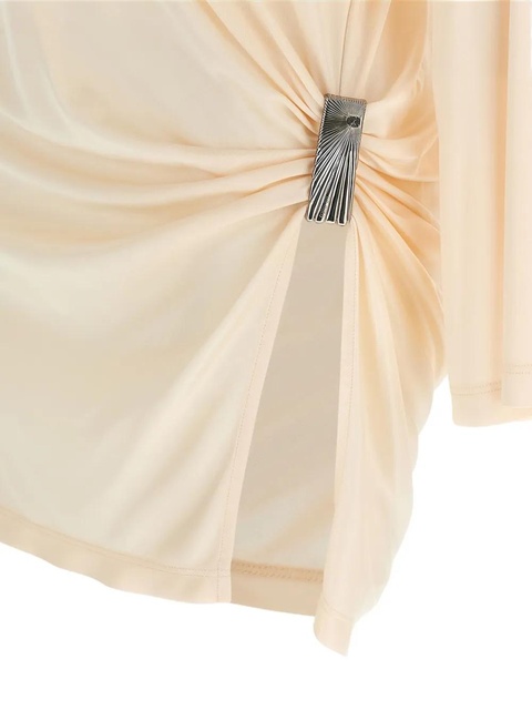 The Attico draped metal-detail dress - Pink - zdjęcie produktu nr 2