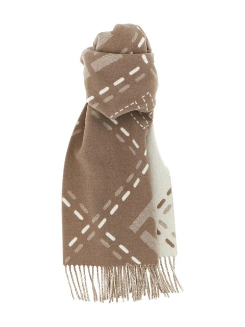FENDI FF-logo wool scarf - Neutrals - zdjęcie produktu nr 1