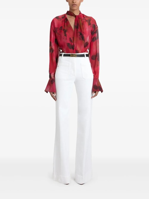 Victoria Beckham floral-print blouse - Pink - zdjęcie produktu nr 2