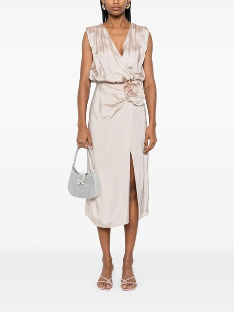 Blumarine twill-weave midi dress - Pink - zdjęcie produktu nr 2