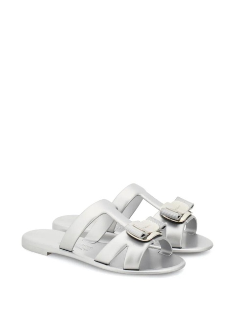 Ferragamo New Vara plate slides - Silver - zdjęcie produktu nr 2