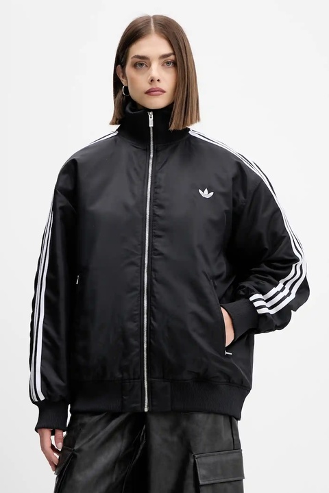 adidas Originals kurtka bomber Firebird kolor czarny zimowa JX2991 - zdjęcie produktu nr 1