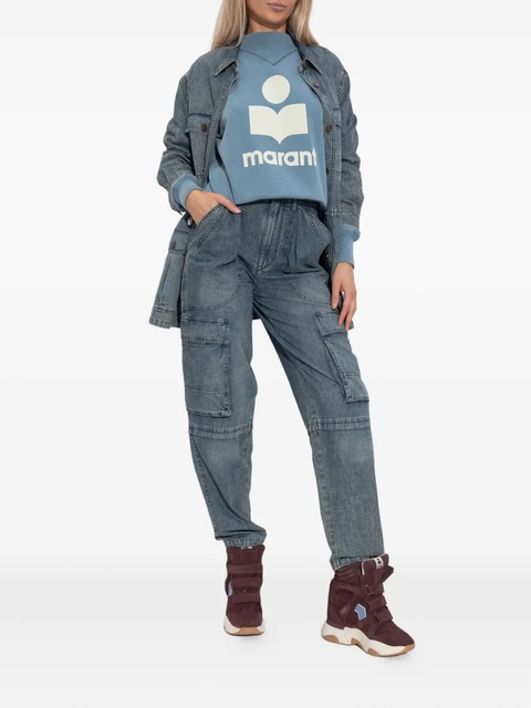 MARANT ÉTOILE Nossia faded blue denim shirt jacket - zdjęcie produktu nr 2