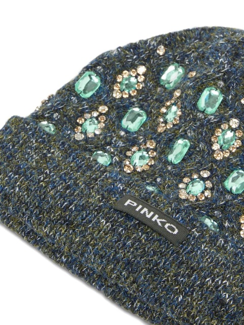 PINKO jewel-embellished beanie - Grey - zdjęcie produktu nr 2