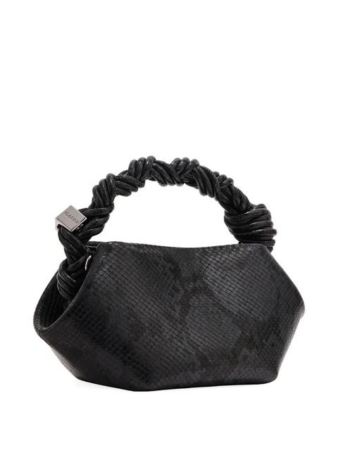 GANNI mini Bou twisted-handle tote bag - Black - zdjęcie produktu nr 2