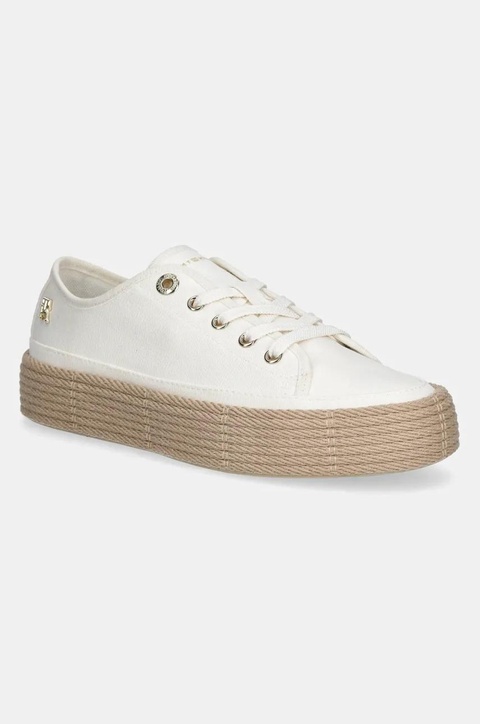 Tommy Hilfiger tenisówki VULC ESPADRILLE SNEAKER kolor biały FW0FW08404 - zdjęcie produktu nr 1