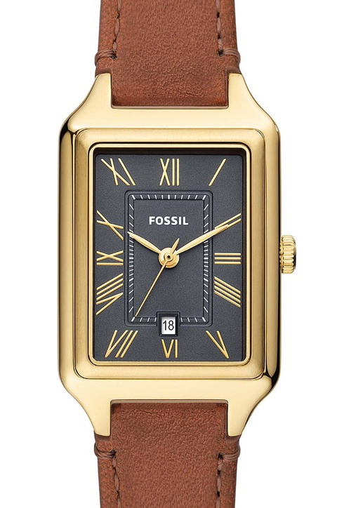 Fossil zegarek damski kolor brązowy - zdjęcie produktu nr 2
