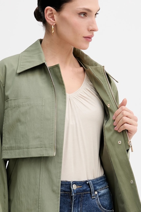 Sisley kurtka kolor zielony przejściowa oversize 2T7GLN05Y - zdjęcie produktu nr 1