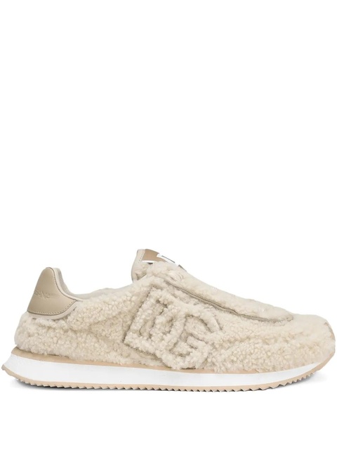 Dolce & Gabbana DG shearling sneakers - Neutrals - zdjęcie produktu nr 1