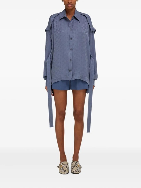 Ferragamo Ferragamo monogram shirt - Blue - zdjęcie produktu nr 2