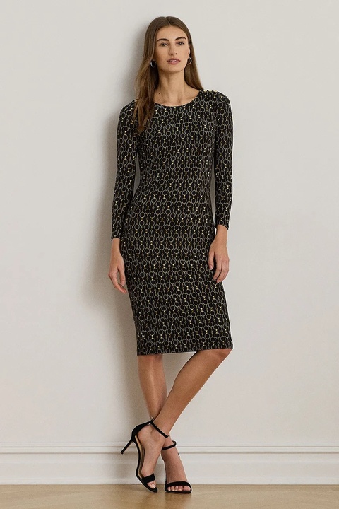 Lauren Ralph Lauren sukienka kolor czarny mini dopasowana 200980037 - zdjęcie produktu nr 1